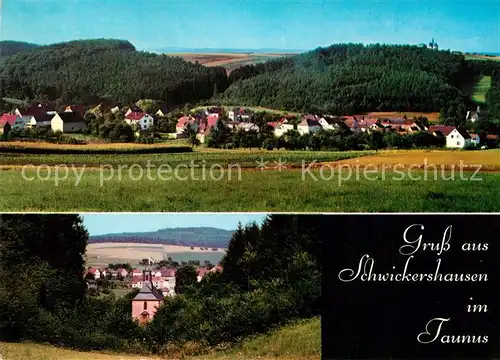 AK / Ansichtskarte Schwickershausen Limburg Lahn Panorama Gasthaus Kat. Bad Camberg