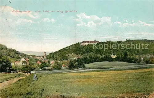 AK / Ansichtskarte Waltershausen Gotha vom Tabarzer Weg gesehen Kat. Waltershausen