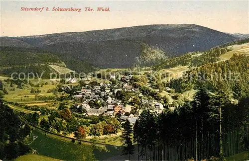 AK / Ansichtskarte Sitzendorf Thueringen Panorama Thueringer Wald Kat. Sitzendorf Schwarzatal