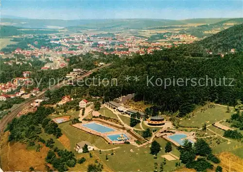 AK / Ansichtskarte Bad Kissingen Fliegeraufnahme Terrassen Schwimmbad  Kat. Bad Kissingen