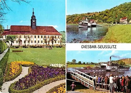 AK / Ansichtskarte Diesbar Seusslitz Sanatorium Schiffsanlegestelle Kat. Nuenchritz