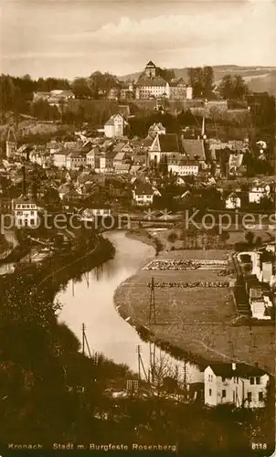 AK / Ansichtskarte Kronach Oberfranken Burgfeste Kat. Kronach