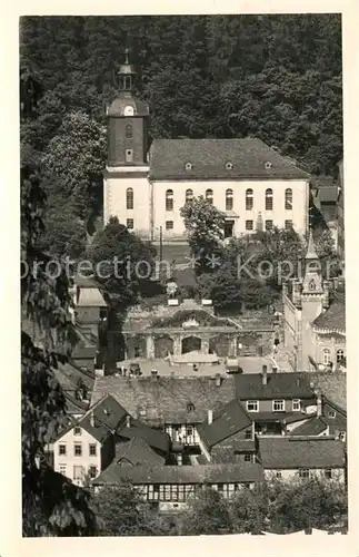 AK / Ansichtskarte Leutenberg Thueringen Ortsansicht mit Kirche Kat. Leutenberg