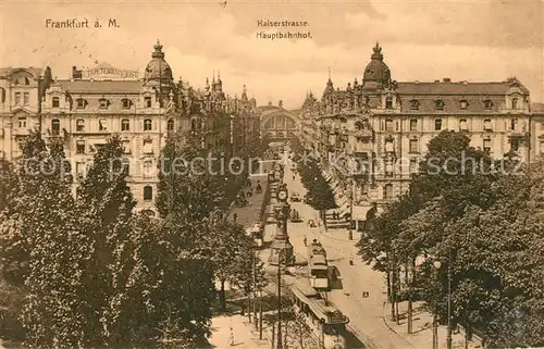 AK / Ansichtskarte Frankfurt Main Kaiserstrasse Hauptbahnhof Kat. Frankfurt am Main