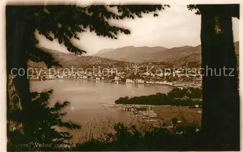 AK / Ansichtskarte Lugano Lago di Lugano Veduta generale Luganersee