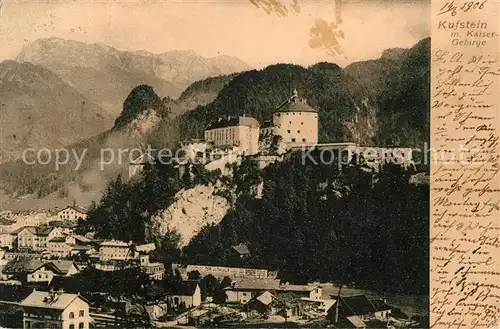 AK / Ansichtskarte Kufstein Tirol Kaisergebirge Panorama Kat. Kufstein