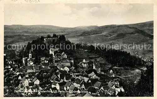 AK / Ansichtskarte Lindenfels Odenwald Fliegeraufnahme Kat. Lindenfels