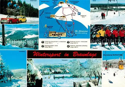 AK / Ansichtskarte Braunlage Brocken Seilbahn Wurmberg Kat. Braunlage Harz