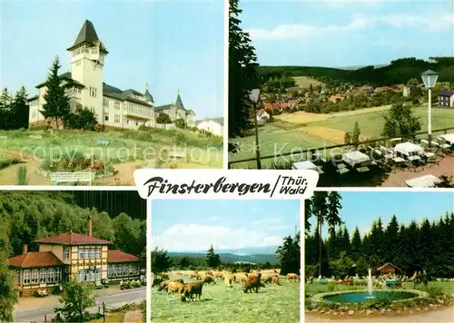 AK / Ansichtskarte Finsterbergen Kurhaus Panorama Steigermuehle Am Rennsteig Konzertplatz Kat. Finsterbergen Thueringer Wald