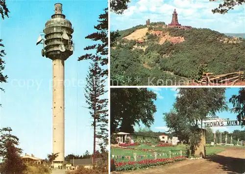 AK / Ansichtskarte Kulpenberg Fernsehturm Kyffhaeuser Denkmal Pionierlager Rathsfeld Kat. Bad Frankenhausen