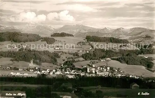 AK / Ansichtskarte Weiler Allgaeu Fliegeraufnahme Kat. Fischen i.Allgaeu