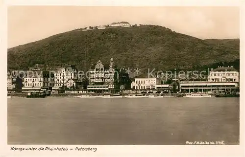 AK / Ansichtskarte Foto Zeitz F.G. Nr. 1145 Koenigswinter Rheinhotels Petersberg  Kat. Berchtesgaden