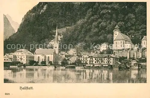 AK / Ansichtskarte Hallstatt Salzkammergut Partie am See Kat. Hallstatt