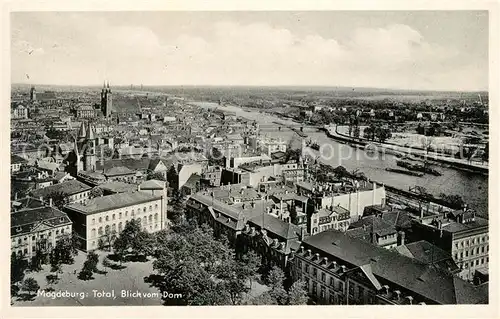 AK / Ansichtskarte Magdeburg Blick vom Dom Kat. Magdeburg