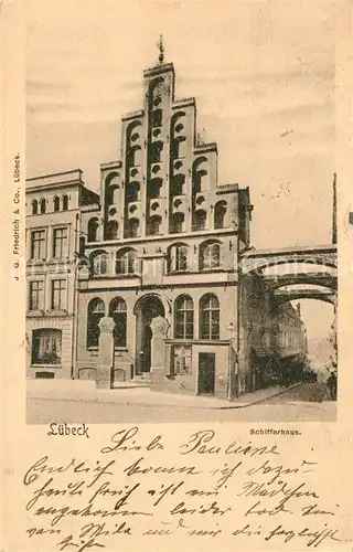 AK / Ansichtskarte Luebeck Schifferhaus  Kat. Luebeck