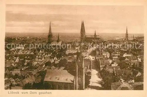 AK / Ansichtskarte Luebeck Blick vom Dom Kat. Luebeck