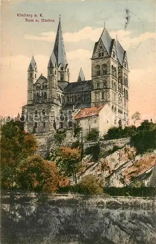 AK / Ansichtskarte Limburg Lahn Dom von Norden Lahnpartie Kat. Limburg a.d. Lahn