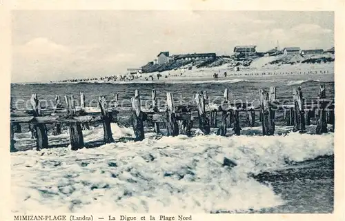 AK / Ansichtskarte Mimizan Plage La Digue et la Plage Nord Kat. Mimizan Landes