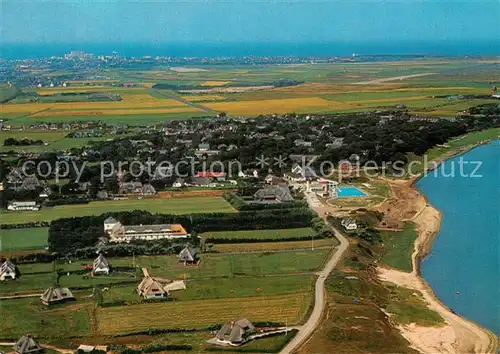 AK / Ansichtskarte Keitum Sylt Fliegeraufnahme Westerland Kat. Sylt Ost