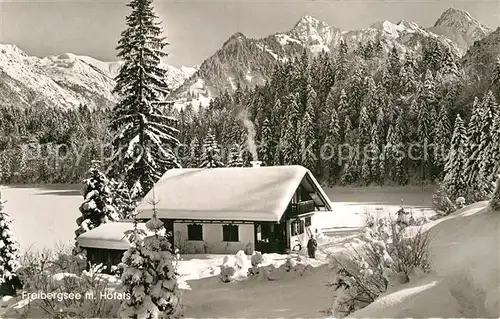 AK / Ansichtskarte Freibergsee mit Hoefats Kat. Oberstdorf