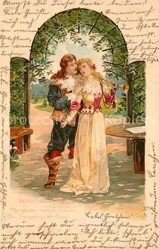 AK / Ansichtskarte Trompeter Scheffel ueberraschung Litho  Kat. Maerchen und Sagen