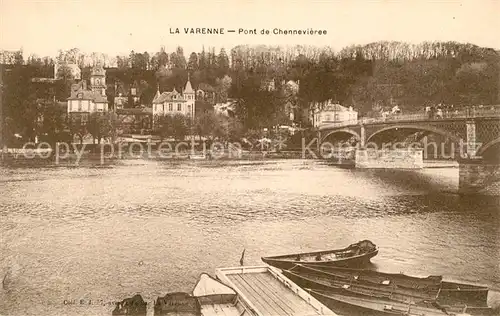 AK / Ansichtskarte La Varenne Pont de Chennevieree Kat. La Varenne