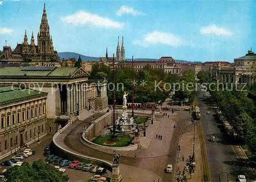 AK / Ansichtskarte Wien Ringstrasse Parlament Rathaus Burgtheater  Kat. Wien