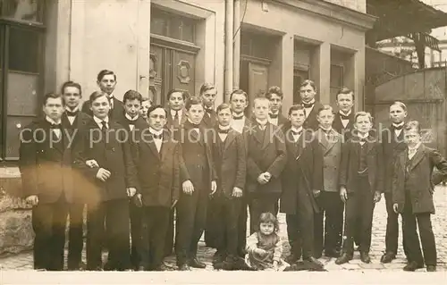 AK / Ansichtskarte Coburg Gruppenbild Lehrlinge Kat. Coburg