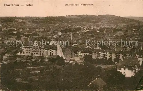 AK / Ansichtskarte Pforzheim Total Ansicht vom Wasserturm Kat. Pforzheim