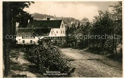 AK / Ansichtskarte Hintergersdorf Waldschaenke Kat. Tharandt