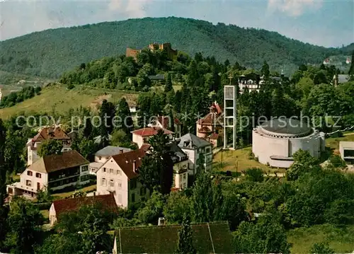 AK / Ansichtskarte Badenweiler Kath Pfarrkirche St Peter und Burgruine Kat. Badenweiler