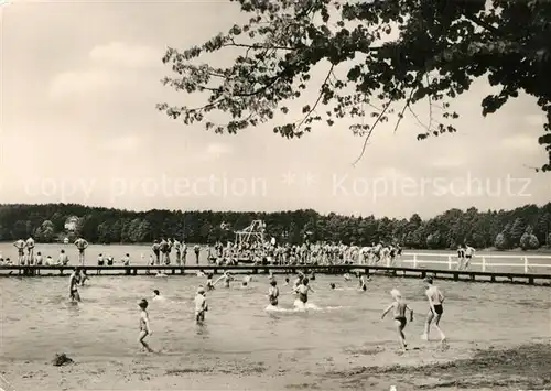 AK / Ansichtskarte Biesenthal Messdorf Strandbad Wukental Kat. Messdorf