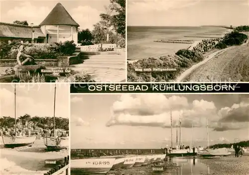 AK / Ansichtskarte Kuehlungsborn Ostseebad Konzertgarten Ost Weg nach Heiligendamm Strandpartien Kat. Kuehlungsborn