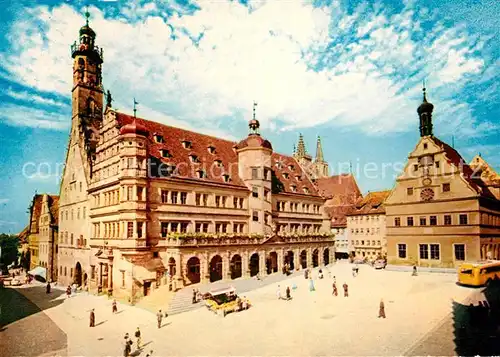 AK / Ansichtskarte Rothenburg Tauber Rathaus Town Hall Kat. Rothenburg ob der Tauber