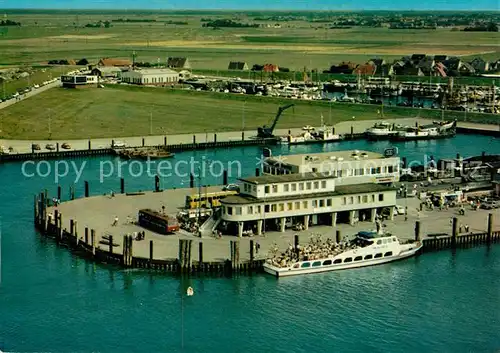 AK / Ansichtskarte Norddeich Dithmarschen Am Hafen Fliegeraufnahme  Kat. Norddeich