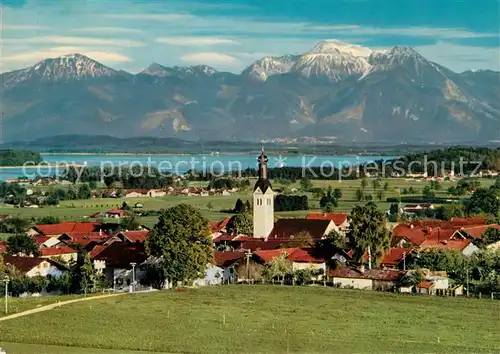 AK / Ansichtskarte Rimsting mit Hochfelln und Hochgern Kat. Rimsting Chiemsee