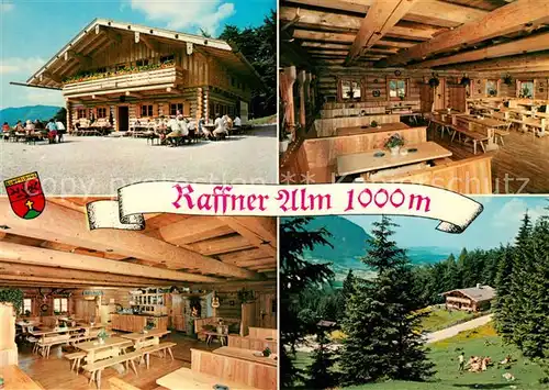 AK / Ansichtskarte Ruhpolding Raffner Alm Gastraeume Terrasse Kat. Ruhpolding