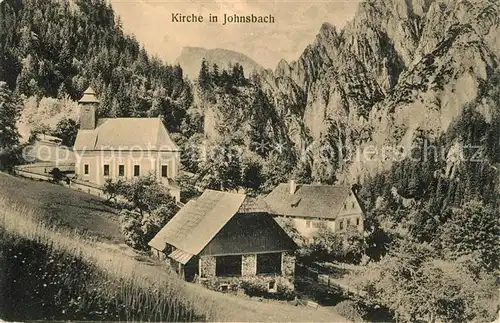 AK / Ansichtskarte Johnsbach Steiermark Kirche Panorama Kat. Johnsbach