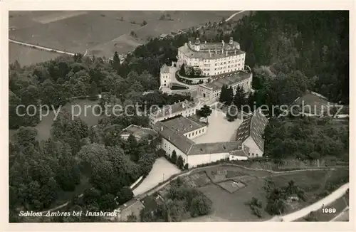 AK / Ansichtskarte Innsbruck Fliegeraufnahme Schloss Ambras Kat. Innsbruck