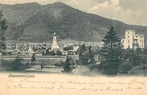 AK / Ansichtskarte Oberammergau Panorama Kat. Oberammergau