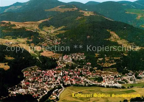 AK / Ansichtskarte Schoenau Schwarzwald Fliegeraufnahme Kat. Schoenau im Schwarzwald