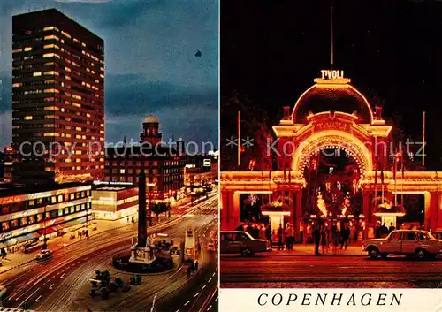 AK / Ansichtskarte Copenhagen Kobenhavn Vesterbrogade ved nat Kat. Copenhagen 