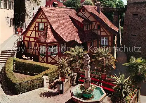 AK / Ansichtskarte Meersburg Bodensee Baerenbrunnen und Schlossmuehle Kat. Meersburg