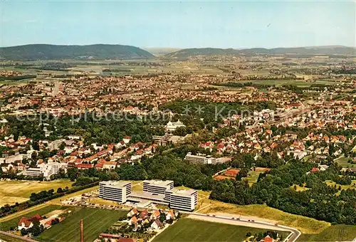 AK / Ansichtskarte Bad Oeynhausen Porta Westfalica Kurklinik Fliegeraufnahme Kat. Bad Oeynhausen