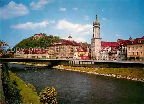 AK / Ansichtskarte Graz Steiermark Murblick Schlossberg Kat. Graz