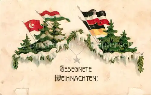 AK / Ansichtskarte Schwarz Weiss Rot Weihnachten Litho  Kat. Heraldik