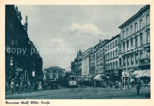 AK / Ansichtskarte Strassenbahn Hannover A. H. Strasse  Kat. Strassenbahn