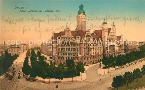 AK / Ansichtskarte Leipzig Neues Rathaus Rathaus Ring Kat. Leipzig