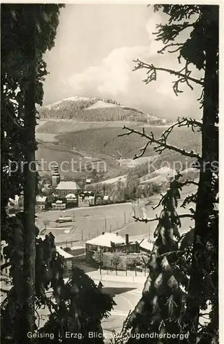 AK / Ansichtskarte Geising Erzgebirge Blick zur Jugendherberge Kat. Geising Osterzgebirge