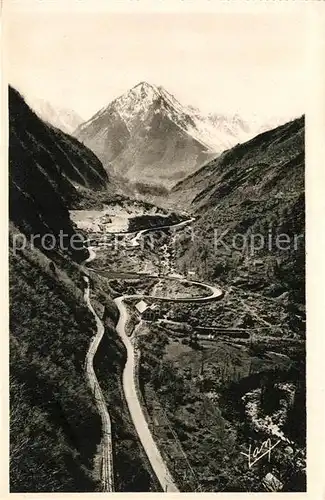 AK / Ansichtskarte Cauterets Route de Pierrefitte a Cauterets Le Colimacon Kat. Cauterets